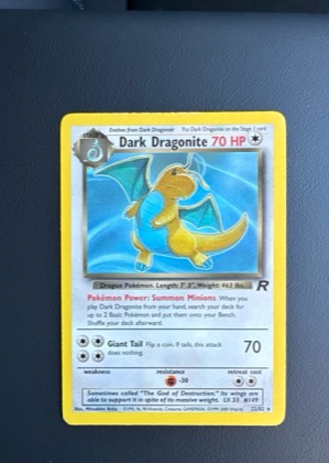Dark Dragonite, graded 9.0