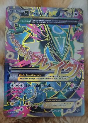 M Rayquaza EX (105 Full Art), graded 9.0