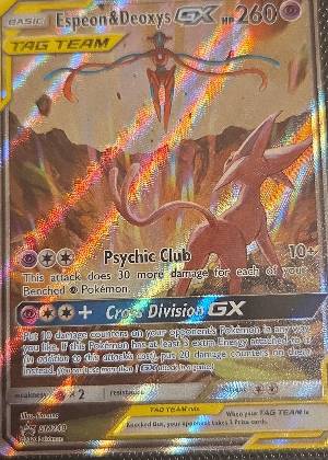 Espeon & Deoxys GX - SM240, graded 9.0
