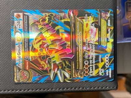 Primal Groudon EX (Omega - 151 Full Art), graded 8.0