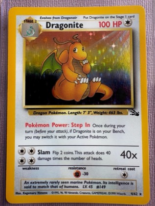 Dragonite, graded 8.0