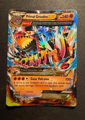 Primal Groudon EX (Omega), graded 9.0