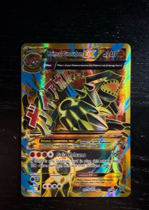 Primal Groudon EX (Shiny Full Art), graded 9.0
