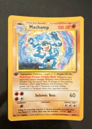 Machamp - 8/102 (Base Set Shadowless), graded 8.0