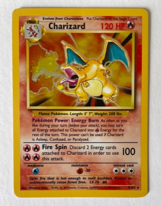 Charizard, graded 8.5