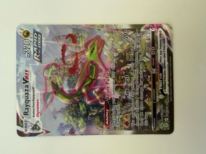 Rayquaza VMAX (Alternate Art Secret), graded 9.0