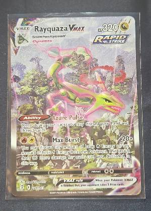 Rayquaza VMAX (Alternate Art Secret), graded 9.0