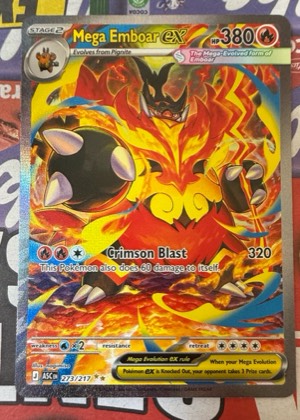 Mega Emboar ex, graded 9.0
