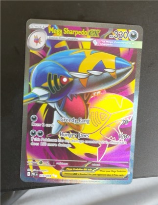Mega Sharpedo ex - 113/094 graded 6 & below