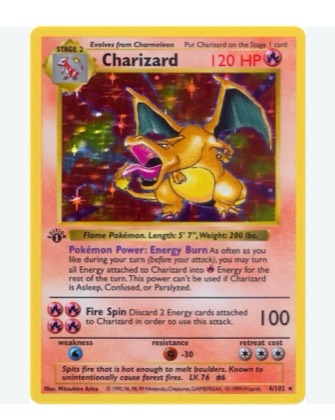 Charizard graded 8