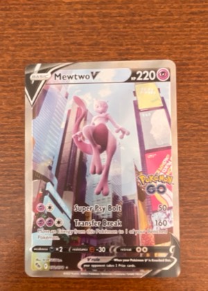 Mewtwo V (Alternate Full Art) graded 8.5