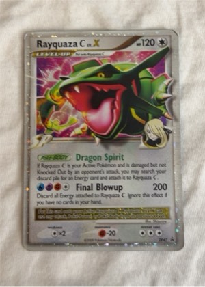 Rayquaza C LV.X - DP47, graded 8.0