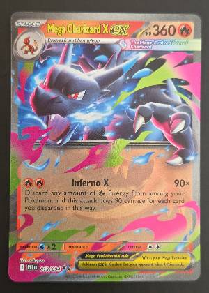 Mega Charizard X ex, graded 9.0