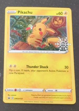Pikachu - SWSH153 (Holiday Calendar), graded 9.0