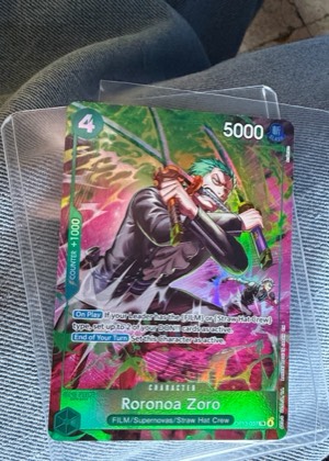 Roronoa Zoro (OP13-037), graded 9.0