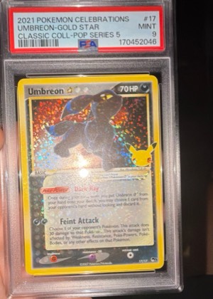 Umbreon Star, graded 9.0