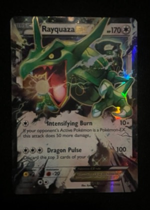 Rayquaza EX (75), graded 8.5