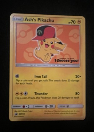 Ash's Pikachu - SM110, graded 9.0