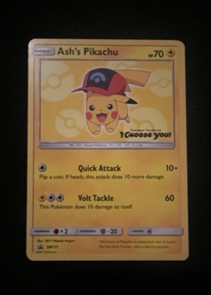 Ash's Pikachu - SM111, graded 9.0