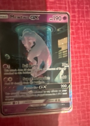 Mewtwo GX (Secret Shining) graded 8