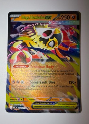 Mega Hawlucha ex, graded 9.0