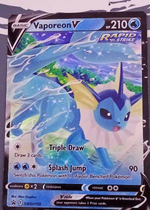 Vaporeon V, graded 8.0
