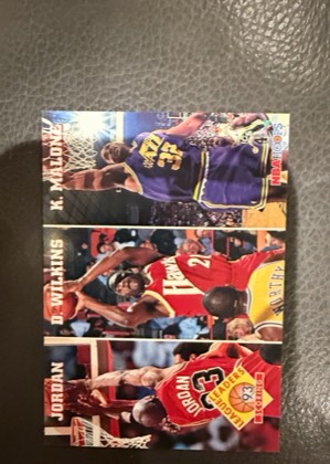 Michael Jordan / Karl Malone / Dominique Wilkins, graded 8.0