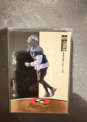 1997-98 Collector's Choice StarQuest Shannon Sharpe, graded 8.5