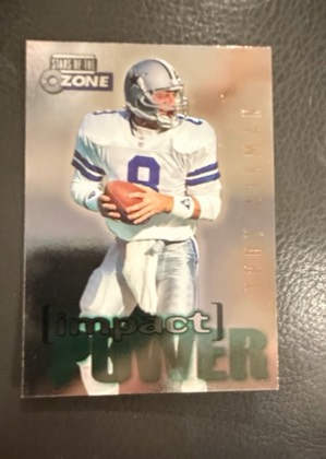1995 SkyBox Impact - Future Hall of Famers #HF8 Troy Aikman, graded 9.0