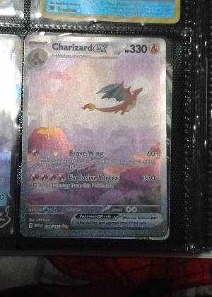 Charizard ex - 199/165 graded 8