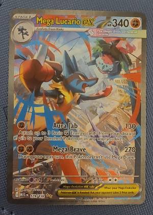 Mega Lucario ex, graded 9.0