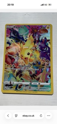 Pikachu (Secret), graded 9.0