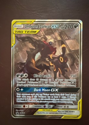 Umbreon & Darkrai GX, graded 9.0