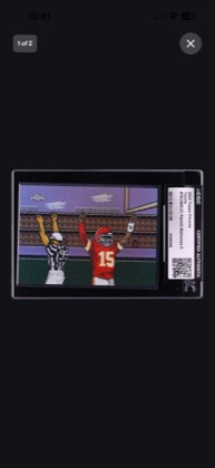 Patrick Mahomes II, graded 9.0
