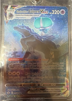 Shadow Rider Calyrex VMAX (Alternate Art Secret), graded 9.0
