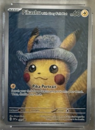 Pikachu with Grey Felt Hat, graded 9.0