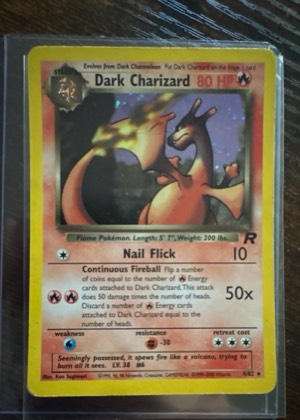 Dark Charizard (4) graded 8.5
