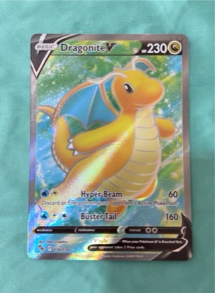 Dragonite V (Full Art) graded 6 & below
