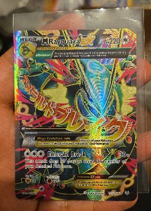 M Rayquaza EX (105 Full Art) graded 8.5