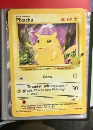 Pikachu, graded 9.0