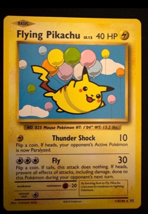 Flying Pikachu graded 7
