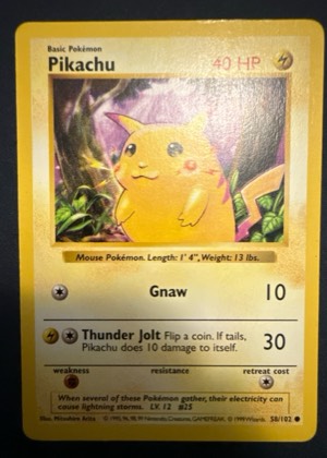 Pikachu, graded 7.5
