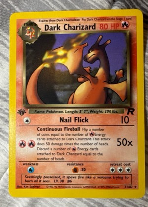 Dark Charizard, graded 9.0