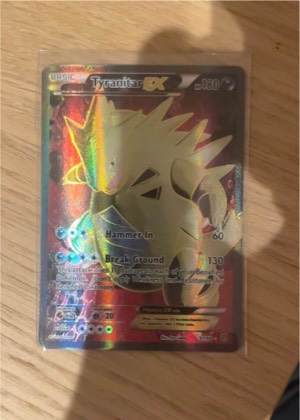 Tyranitar EX (91 Full Art), graded 8.5