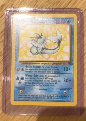 Vaporeon (12), graded 6.5