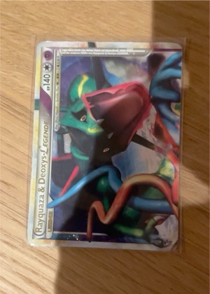 Rayquaza & Deoxys Legend (Top), graded 8.5