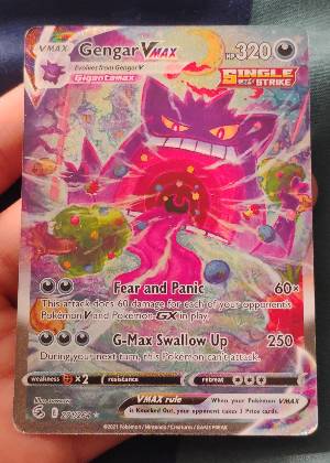Gengar VMAX (Alternate Art Secret) graded 8.5