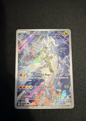 N's Reshiram, graded 9.5