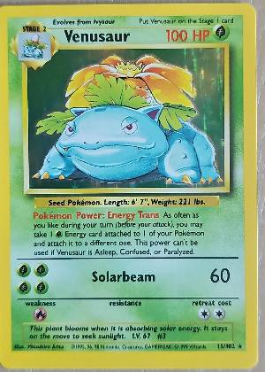 Venusaur, graded 9.0