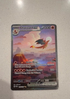 Charizard ex, graded 9.0